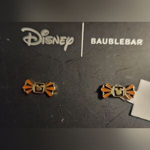 BaubleBar Disney Orange Mickey Earrings